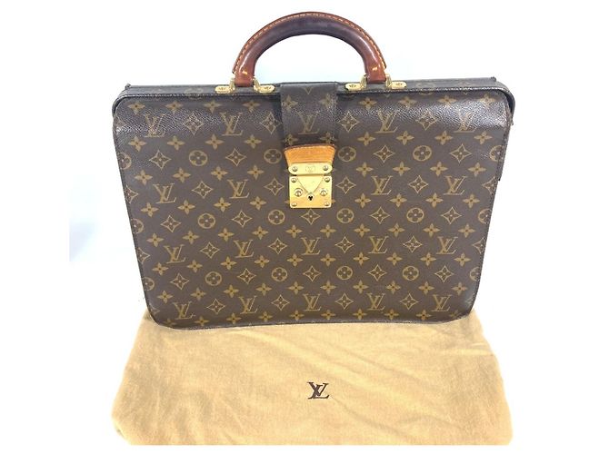 Borsa Documenti Chiusura Monogramma Louis Vuitton Marrone - vista 10