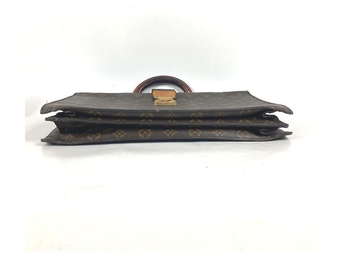 Borsa Documenti Chiusura Monogramma Louis Vuitton Marrone - vista 3