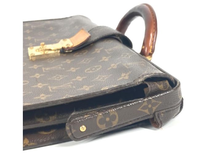 Borsa Documenti Chiusura Monogramma Louis Vuitton Marrone - vista 5