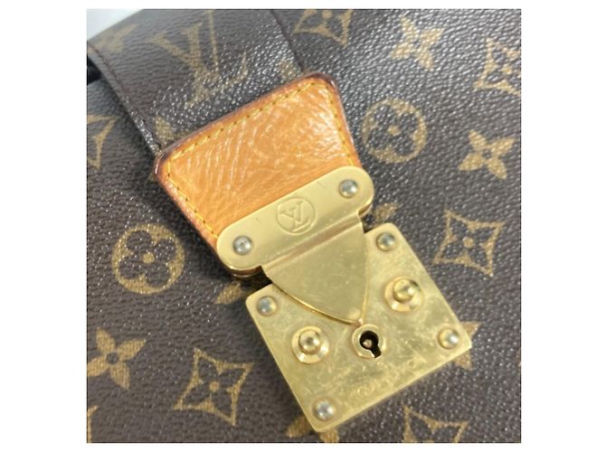 Borsa Documenti Chiusura Monogramma Louis Vuitton Marrone - vista 6