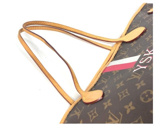 Louis Vuitton Monogram Neverfull MM Tote Bag Braun Pink Monogramm - Ansicht 10