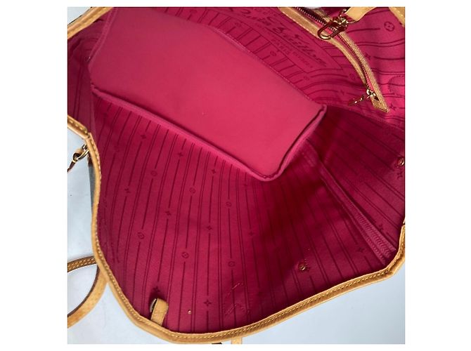 Louis Vuitton Monogram Neverfull MM Tote Bag Braun Pink Monogramm - Ansicht 12