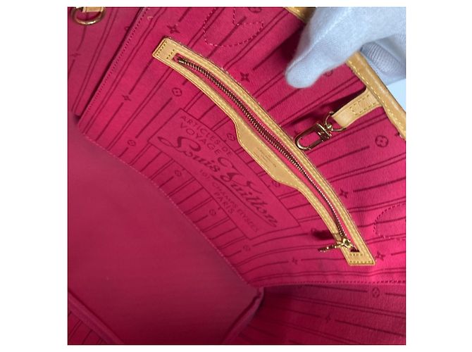 Louis Vuitton Monogram Neverfull MM Tote Bag Braun Pink Monogramm - Ansicht 13