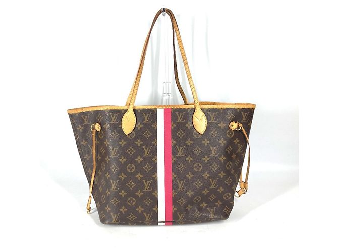 Louis Vuitton Monogram Neverfull MM Tote Bag Braun Pink Monogramm - Ansicht 2