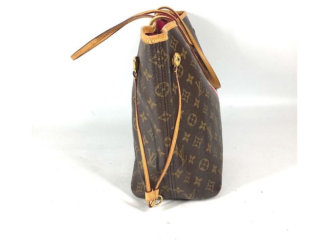 Louis Vuitton Monogram Neverfull MM Tote Bag Braun Pink Monogramm - Ansicht 4