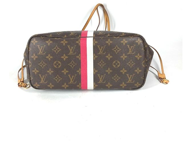 Louis Vuitton Monogram Neverfull MM Tote Bag Braun Pink Monogramm - Ansicht 6