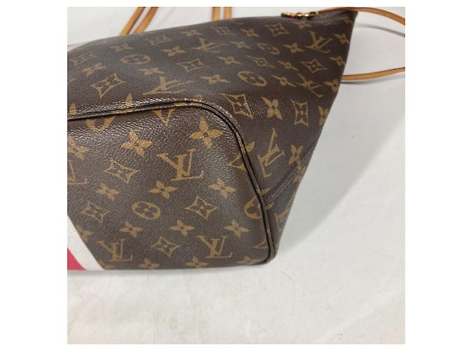 Louis Vuitton Monogram Neverfull MM Tote Bag Braun Pink Monogramm - Ansicht 7