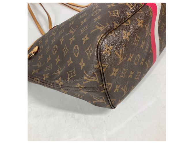 Louis Vuitton Monogram Neverfull MM Tote Bag Braun Pink Monogramm - Ansicht 8