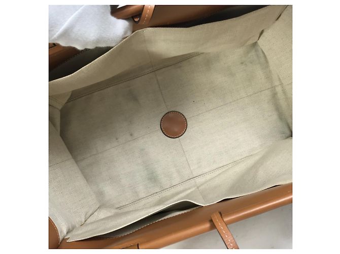 Loewe Medium Anagram Tote Leder Schultertasche Braun Kamel - Ansicht 10