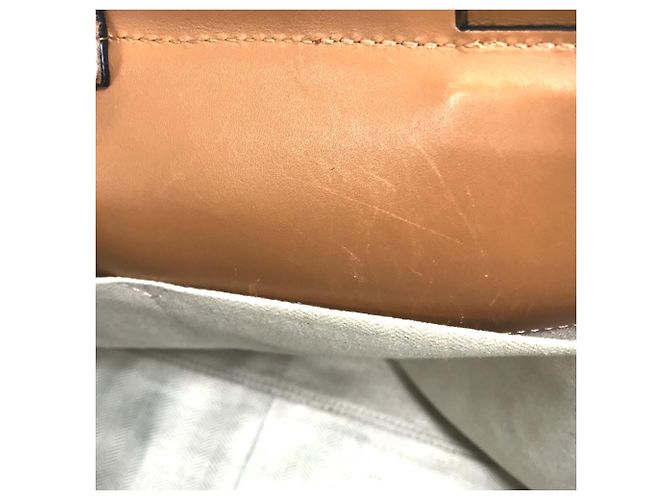 Loewe Medium Anagram Tote Leder Schultertasche Braun Kamel - Ansicht 13