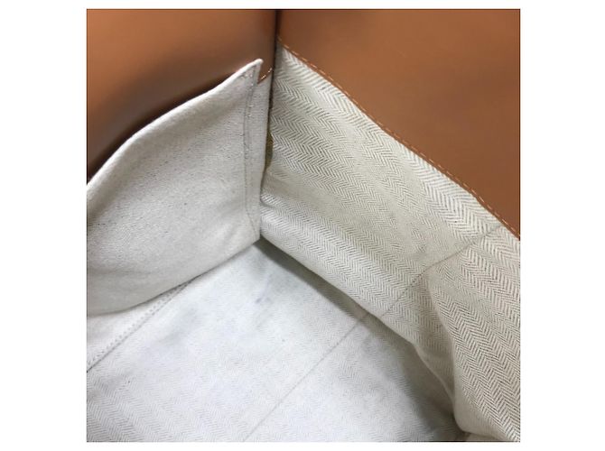 Loewe Medium Anagram Tote Leder Schultertasche Braun Kamel - Ansicht 16