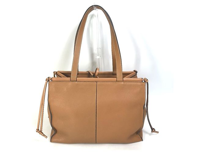 Loewe Medium Anagram Tote Leder Schultertasche Braun Kamel - Ansicht 2