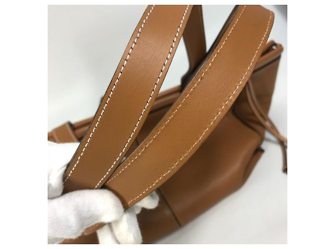 Loewe Medium Anagram Tote Leder Schultertasche Braun Kamel - Ansicht 7