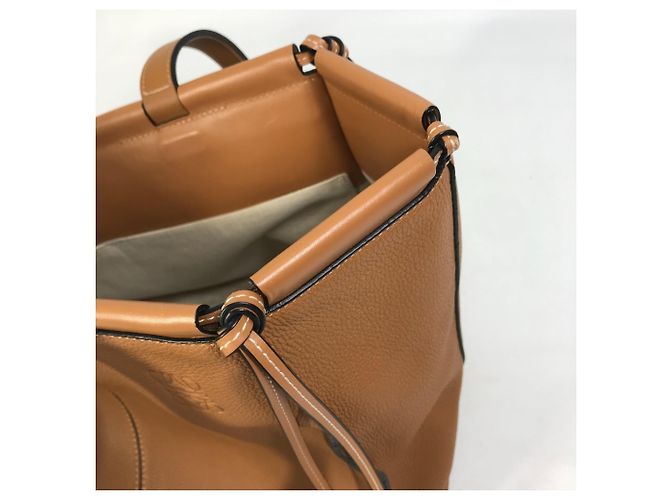 Loewe Medium Anagram Tote Leder Schultertasche Braun Kamel - Ansicht 8