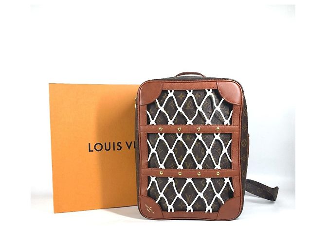 Louis Vuitton NBA Collaboration Shoebox Backpack Brown Monogram - view 2