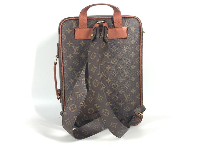 Louis Vuitton NBA Collaboration Shoebox Backpack Brown Monogram - view 3