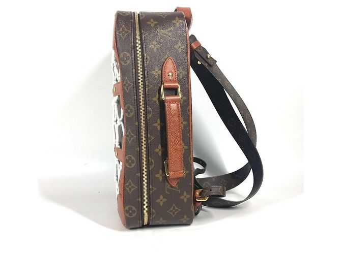 Louis Vuitton NBA Collaboration Shoebox Backpack Brown Monogram - view 5