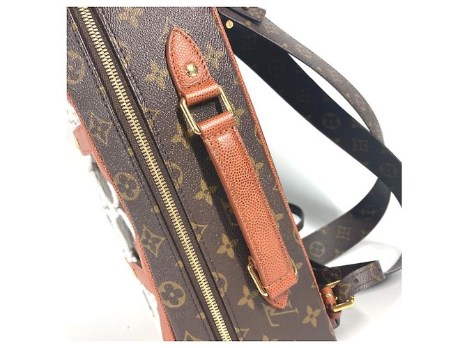 Louis Vuitton NBA Collaboration Shoebox Backpack Brown Monogram - view 6