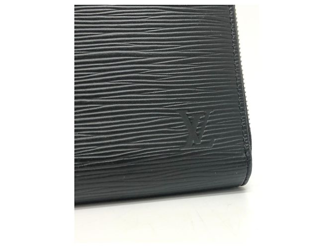Louis Vuitton Epi Leather Long Wallet Black - view 7