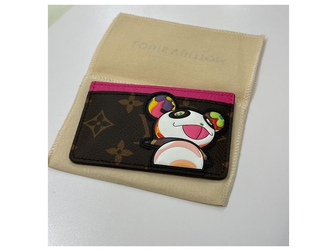 Estuche para tarjetas Monogram Louis Vuitton Castaño Rosa Monograma - vista 10