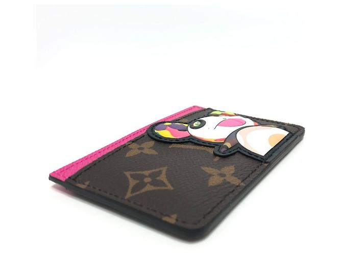 Estuche para tarjetas Monogram Louis Vuitton Castaño Rosa Monograma - vista 5