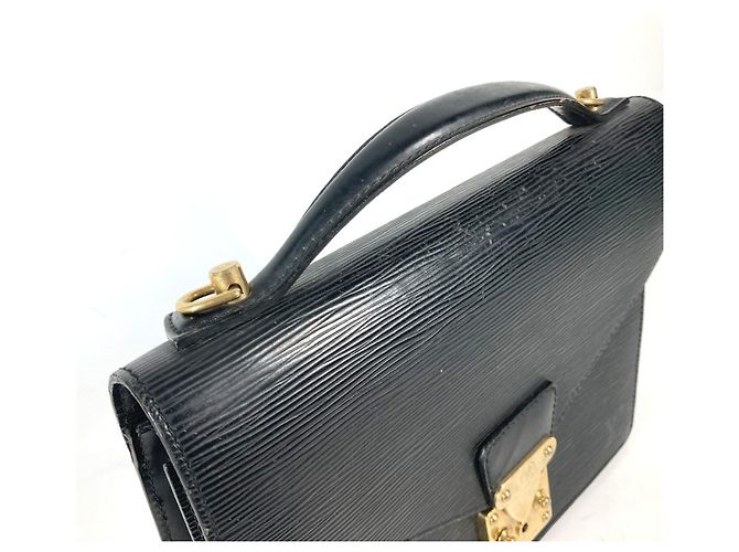 Borsa Monceau Epi di Louis Vuitton Nero - vista 7