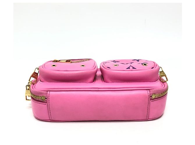 Borsa a tracolla Utility M59244 di Louis Vuitton Marrone Rosa - vista 4