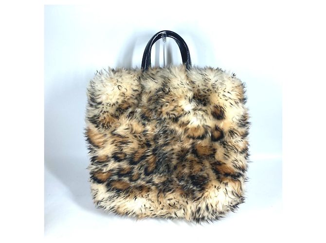 Borsa Sac Plat Mouton 2WAY della Collezione Animale Louis Vuitton M50818 Nero Beige - vista 14