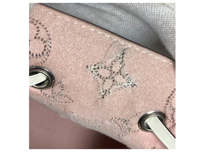 Borsa Louis Vuitton Monogram Mahina Muria Bianco - vista 14