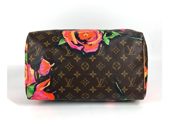 Borsa Speedy 30 Monogramma Rosa Louis Vuitton Marrone - vista 5