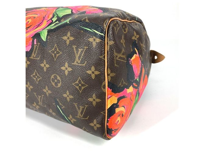 Borsa Speedy 30 Monogramma Rosa Louis Vuitton Marrone - vista 6