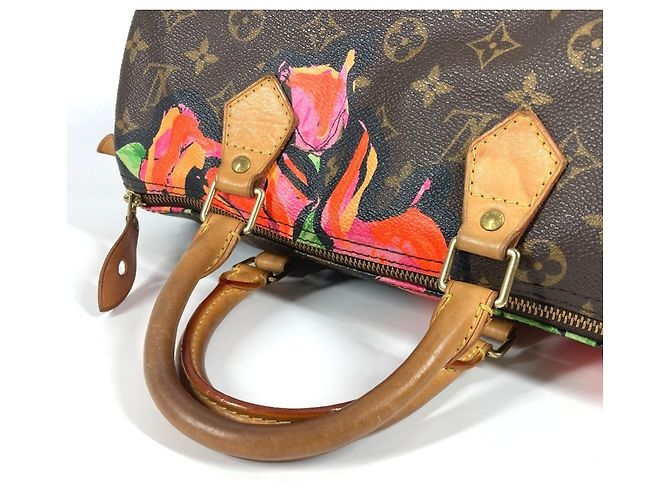 Borsa Speedy 30 Monogramma Rosa Louis Vuitton Marrone - vista 8