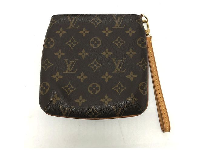 Louis Vuitton Monogram Partition Pochette Pouch Brown - view 2