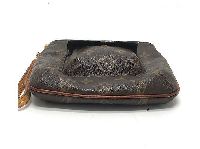 Louis Vuitton Monogram Partition Pochette Pouch Brown - view 3