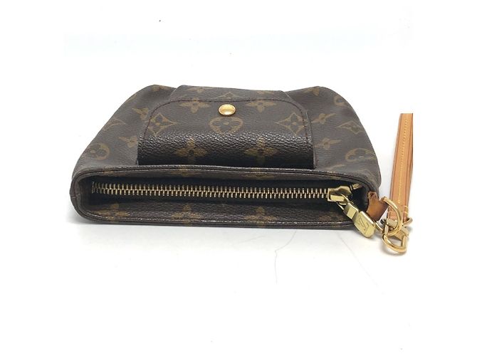 Louis Vuitton Monogram Partition Pochette Pouch Brown - view 4