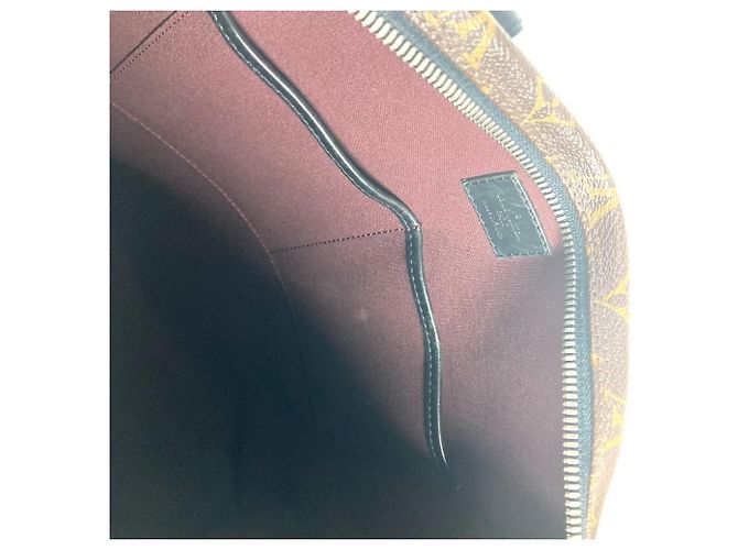 Louis Vuitton Monogram Macassar Kitan Aktentasche Braun Schwarz - Ansicht 13