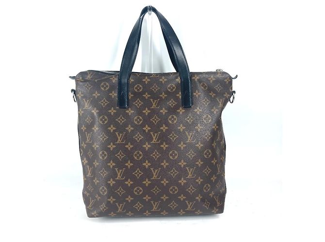Louis Vuitton Monogram Macassar Kitan Aktentasche Braun Schwarz - Ansicht 2