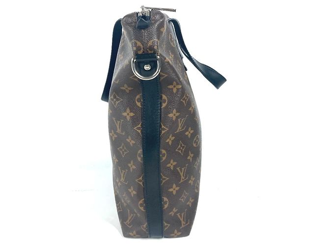 Louis Vuitton Monogram Macassar Kitan Aktentasche Braun Schwarz - Ansicht 3