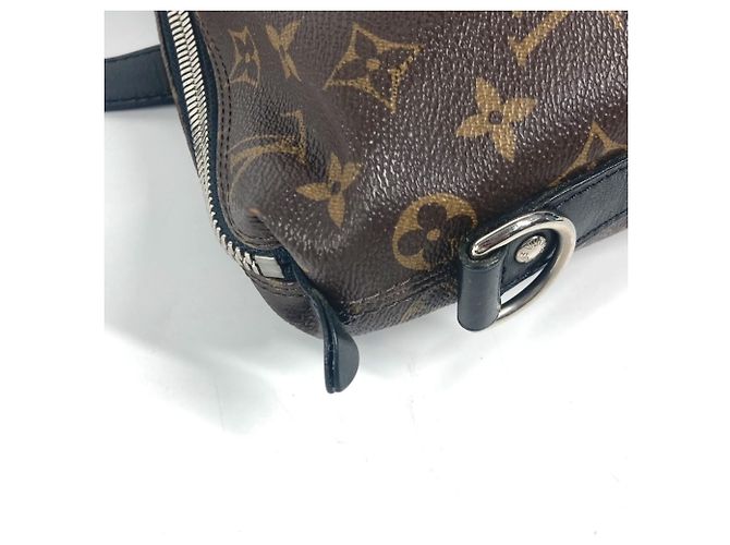 Louis Vuitton Monogram Macassar Kitan Aktentasche Braun Schwarz - Ansicht 8