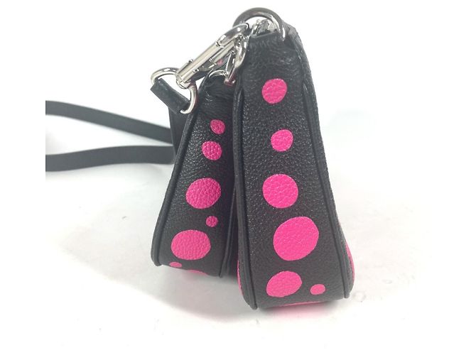 Louis Vuitton Monogram Empreinte Yayoi Kusama Multi Pochette Accessori Nero Rosa - vista 4