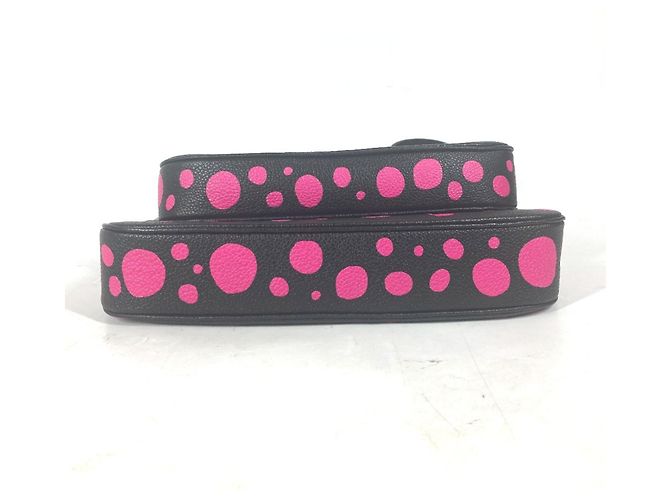 Louis Vuitton Monogram Empreinte Yayoi Kusama Multi Pochette Accessori Nero Rosa - vista 6