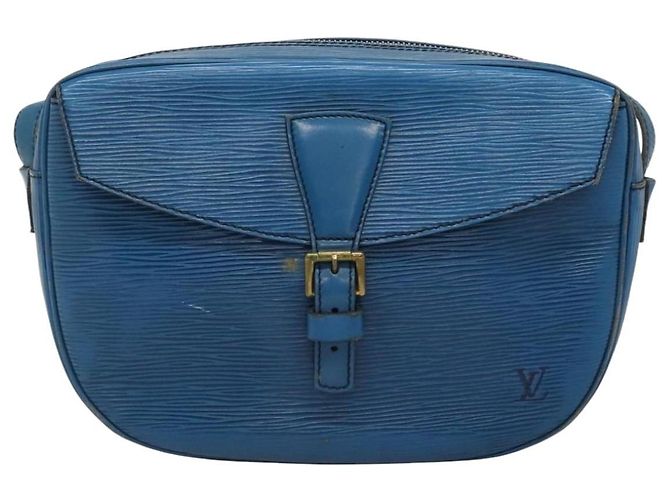 LOUIS VUITTON Borsa a Spalla Epi June Feuille Blu M52155 LV Auth ti2813 - vista 13