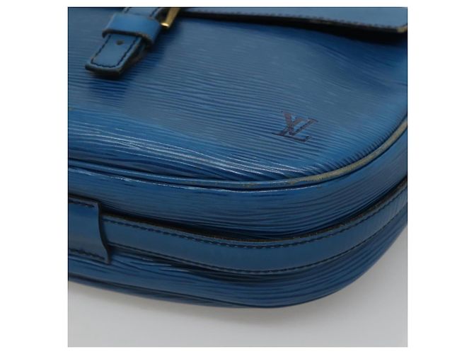 LOUIS VUITTON Borsa a Spalla Epi June Feuille Blu M52155 LV Auth ti2813 - vista 8