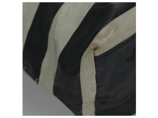BURBERRY Blue Label Beschichtete Leinwand Schwarz Weiß Auth ti2895 - Ansicht 16