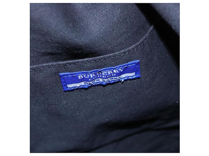 BURBERRY Blue Label Beschichtete Leinwand Schwarz Weiß Auth ti2895 - Ansicht 19