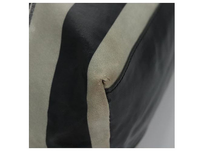 BURBERRY Blue Label Beschichtete Leinwand Schwarz Weiß Auth ti2895 - Ansicht 8