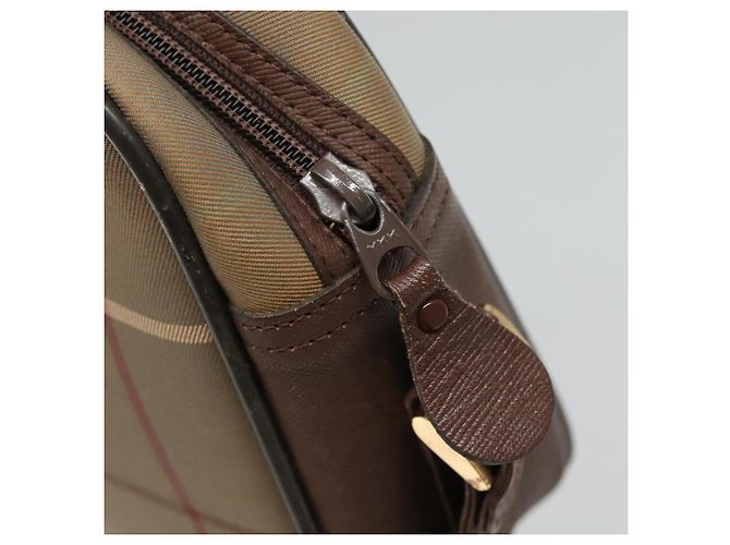 Autre Marque Borsa a spalla Burberrys Nova Check in tela e pelle marrone oro Auth bs23092 D'oro - vista 10