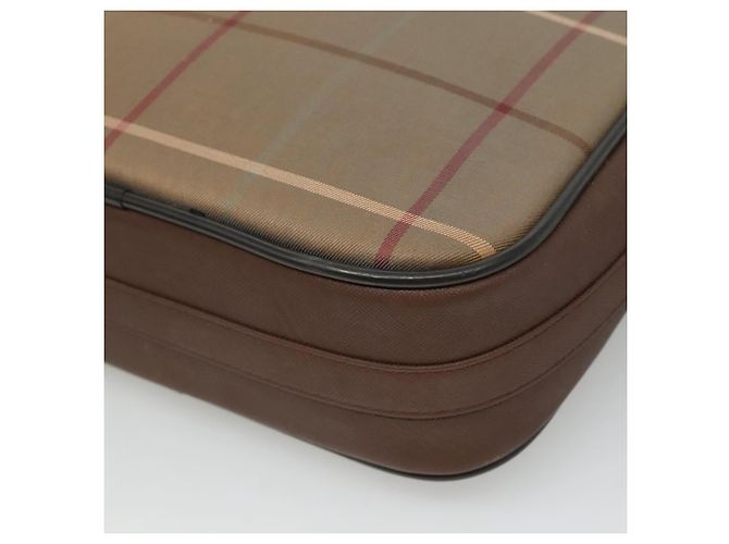 Autre Marque Borsa a spalla Burberrys Nova Check in tela e pelle marrone oro Auth bs23092 D'oro - vista 15