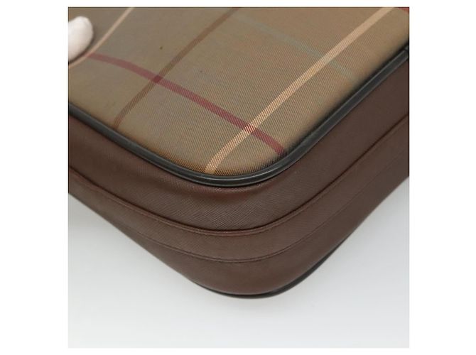 Autre Marque Borsa a spalla Burberrys Nova Check in tela e pelle marrone oro Auth bs23092 D'oro - vista 16