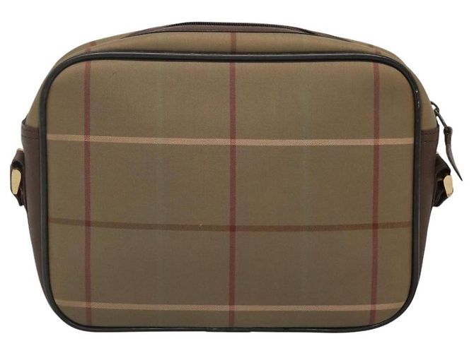 Autre Marque Borsa a spalla Burberrys Nova Check in tela e pelle marrone oro Auth bs23092 D'oro - vista 2